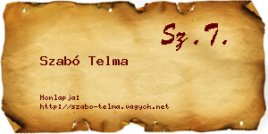 Szabó Telma névjegykártya